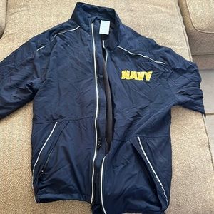 Navy running jacket